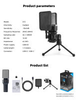 Micrófono Profesional Para Juegos De Computadora Condensador USB Para Streaming En Vivo Podcast Estudio Micrófono Karaoke Kit De Microfonos Para PC Y Portátil - details 24