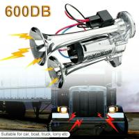 Bocina De Tren Doble Tocador 600DB Super Fuerte Para Camiones 12V Acero Inoxidable Electrónica De Alta Decibel Acabado Cromo Con Altavoz Para Coche - details 13