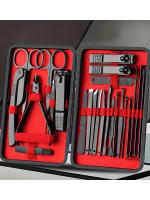 Kit Profesional De Tijeras Para Uñas 7-24 Piezas Negro Ultra Afiladas Para Uñas De Los Dedos Y Los Pies Para Hombres Y Mujeres Pedicura Fuerte - details 2