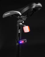 Luz Trasera De Bicicleta LED Recargable Roja Y Azul Con Clip Para Hombro Luz Policial Seguridad Advertencia Con Fuente De Alimentación USB - details 1