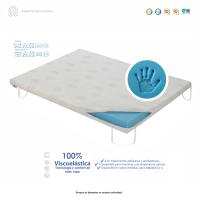 Fusionhome - Topper 100% Viscoelástico - Funda Aloe Vera Lavable y Desenfundable - Grosor 5cm - details 3