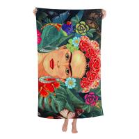 Toalla De Baño Kawaii De Arte De Frida Kahlo Para Niñas Toalla De Playa Cartoon Absorbente Y Secado Rápido Tamaño 30x60 Cm - details 9