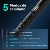 Cepillo De Dientes Eléctrico Para Adultos Con 7 Cabezas De Repuesto Bricles De Nylon Ultra Suaves Para Limpieza Oral Carga Inalámbrica Por Inducción Tiempo De 2 Minutos Regalo Ideal Para Hogar Y Viaje - details 2