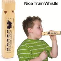 1 Pcs Silbato De Tren De Madera Para Niños 4 Tonos Juguete Musical De 7.3 Pulgadas Regalo Para Fiesta De Cumpleaños Carnival - details 4