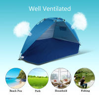 Carpa Ultraligera Para 2 Personas Protección UV Para Playa Pesca Picnic Parque Verano Sombra Refugio Carpa De Exterior - details 66