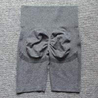 Shorts De Yoga De Cintura Alta Estirable Antigolpe Y Secado Rápido Para Mujer Material De Nylon Bloque Regular - details 7
