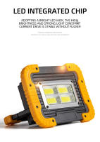 Lámpara De Trabajo Solar Portátil Super Brillante 4 COB 3000LM Flashlight Con Panel Solar Para Camping Al Aire Libre Emergencias Faro De Inundación - details 4