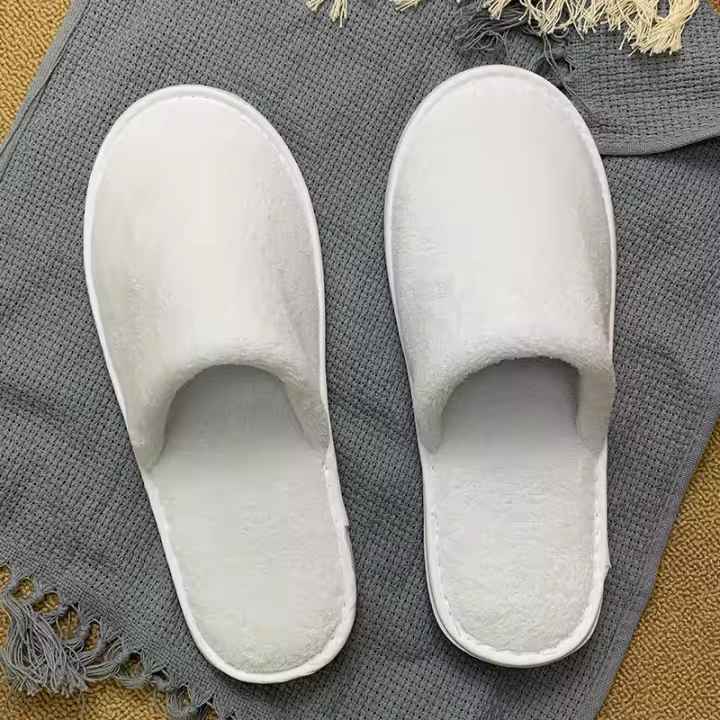 Pantuflas Desechables Para Hombres Y Mujeres Pantuflas De Casa Para Invitados De Hotel Cierre De Té Piso De Goma Cómodo Y Duradero Para Uso Doméstico Y Viajes - 1