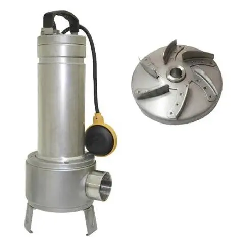 Bomba sumergible para aguas fecales 15m 1.5HP 0.75KW VORT 15M Aut. Saci - 1