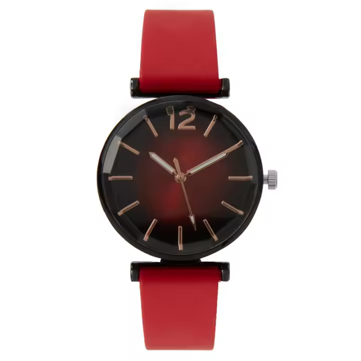 Reloj Femenino Discreto con Números y Correa de Cuero - Estilo Clásico para Mujeres Ejecutivas - 1