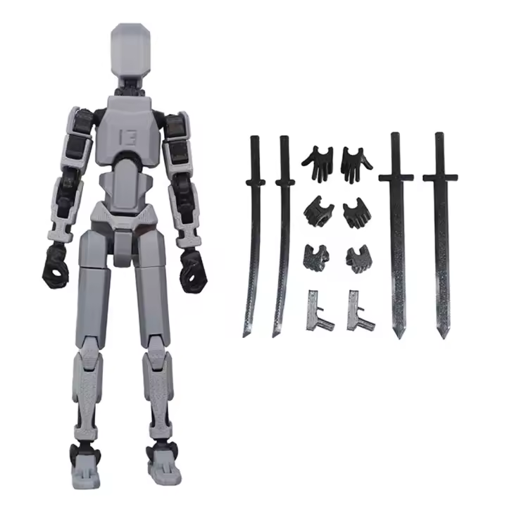 Set De 13 Figuras De Robot Completo Móvil 3D Impresión Mannequin Para Niños Y Adultos Regalos Juguete Educativo De Actividad Corporal Completa - 1
