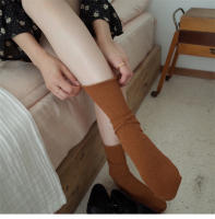 Calcetines De Mujer Estilo Coreano Coloridos Y Cómodos Calcetines Largos Elásticos Transpirables Para Niñas Casual - details 4