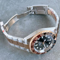 Reloj Mecánico Automático Para Hombre NH34A Rose Gold Doble Tono Con Correa Jubilee 200m Impermeable Movimiento GMT Reloj De Divercio - details 3
