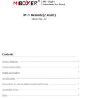 MiBoxer K2 2.4G Mini Control Remoto De Temperatura De Color Panel Ajustable Dimmer Inalámbrico Para Lámparas/Controladores ABS 1 Año De Garantía - details 4