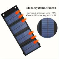 Panel Solar Plegable USB Portátil Y Flexible 5V Impermeable Para Cargador De Batería Móvil Pieza Individual - details 3