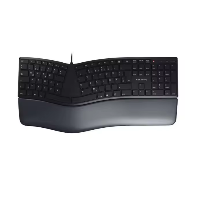 CHERRY KC 4500 ERGO teclado ergonómico con cable, negro - 1