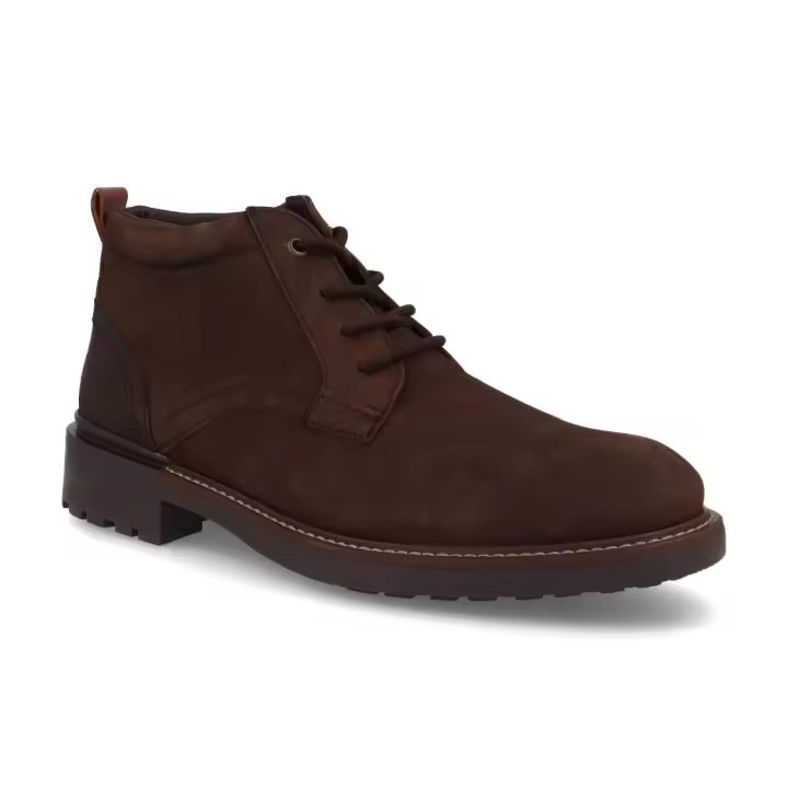 Mº4053 - DJ SANTA BOTIN CABALLERO PIEL   COLORES : MARRON  TALLAS: 39 AL 46  CORTE EXTERIOR: PIEL  FORRO INTERIOR: TEXTIL  PLANTILLA: TEXTIL  ALTURA TACÓN / CUÑA : 3,5 CM.  PISO : SINTÉTICO - 1
