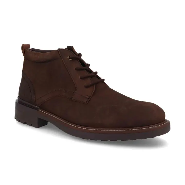 Mº4053 - DJ SANTA BOTIN CABALLERO PIEL   COLORES : MARRON  TALLAS: 39 AL 46  CORTE EXTERIOR: PIEL  FORRO INTERIOR: TEXTIL  PLANTILLA: TEXTIL  ALTURA TACÓN / CUÑA : 3,5 CM.  PISO : SINTÉTICO - 1
