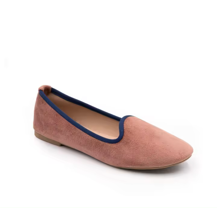 Zapatos venecianas de terciopelo cerrada, zapatos plano mujer, venecianas mujer - 1