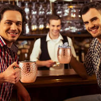Copa De Vino Y Cóctel Moskov Mule De 500ml Acero Inoxidable Repujada Aluminio Platinado Para Cerveza Y Café Herramientas De Bar Para El Ramadán - details 2