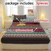 Juego De Sábanas Modernas Y Bohemias Mate 3 Piezas Cubierta De Cama Impresión Estilo Minimalista Poliéster 100% Quiltado - details 1