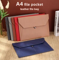 Bolsa De Cuero Para Archivo Y Organizador De Documentos A4 Estilo Moda Para Negocios Contratos Facturas Storage - details 0