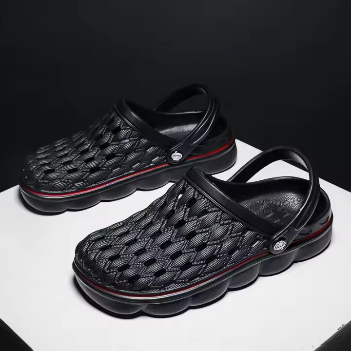 Sandalias De Hombre Para Verano Clogs Confortables Para El Hogar Y Jardín Antideslizantes Suave Bajo La Plantilla Talla Grande 46 47 - 1