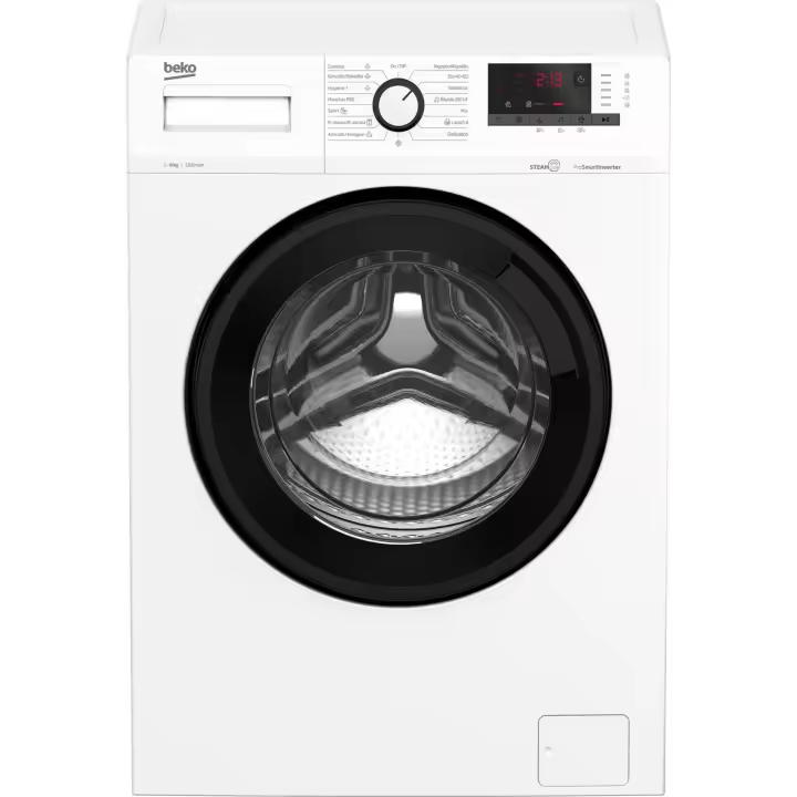 Beko Lavadora WRA8615XW, 8 kg, Carga Frontal, 1200 rpm, Eficiencia A, Blanco - 1