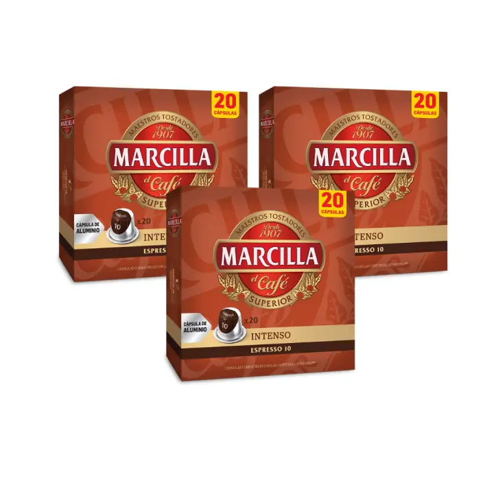 Café Marcilla Intenso Capsulas - Pack 3 - 60 Cápsulas - Qumir - 1