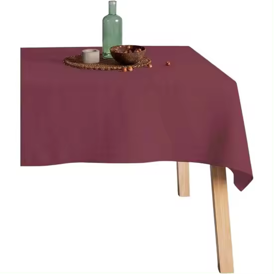 BL BELUM - Mantel Antimanchas Lino 100% Burdeos - Mantel Mesa Rectangular - Mantel Hidrófugo de Calidad en Varias Medidas - Manteles de Lino para Interior y Exterior - Mantel Elegante Made By BL BELUM - Mantel No traspasan Líquidos Made Spain - 1