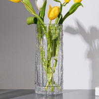 Vaso De Flor De 25cm Glaciador Vidrio Transparente Para Arreglo Floral Decoración De Mesa Del Salón Y Comedor - details 2