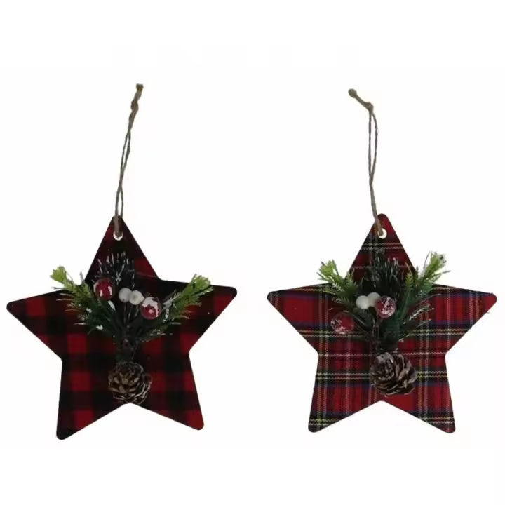 Gerimport Colgante Estrella Navidad Decoración 13x12.5cm Aleatorio - 1