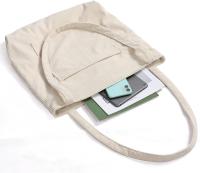 Bolso de mano de pana para mujer, bolsos hobo de hombre grandes, bolsos casuales, bolso de trabajo de gran capacidad (Beige) - details 1