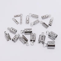 30/50pcs Cuerdas De Acero Inoxidable Doradas Para Pulseras Y Collares Joyería Hecha a Mano Con Tiras De Cierre De Capuchón Y Clip - details 14