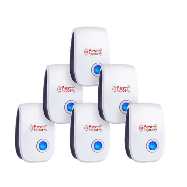 Ultrasonic Insect Rodent Repeller 6 Pack, Indoor Electronic Insect Repeller, Ifor Mosquitoes/cockroaches/mice/spiders/flies - 1