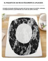 Juego De Sábanas De 3 Piezas Con Estampado De Mármol Ultra Suaves Y Transpirables En Microfibra Hipoalergénicas Y Resistentes a Las Arrugas Fácil De Atender - details 4