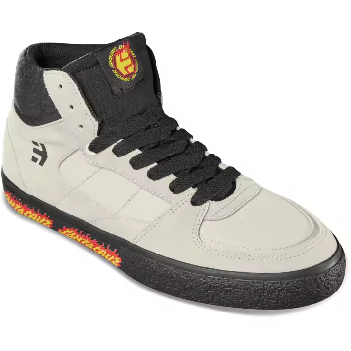 Botines Etnies X Santa Cruz Screw Vulc Mid Sand Black - 1