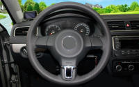 Cubierta De Volante De Cuero Para Volkswagen VW Golf 6 Mk6 Polo MK5 Hecha a Mano Tamaño Adecuado Para 2010-2014 - details 4