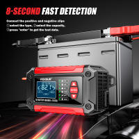 Cargador De Batería De Coche 12V 6A 2 En 1 Mantenedor Automotriz Con Prueba De Batería Y Reparación De Pulso Para Coche Moto AGM - details 7