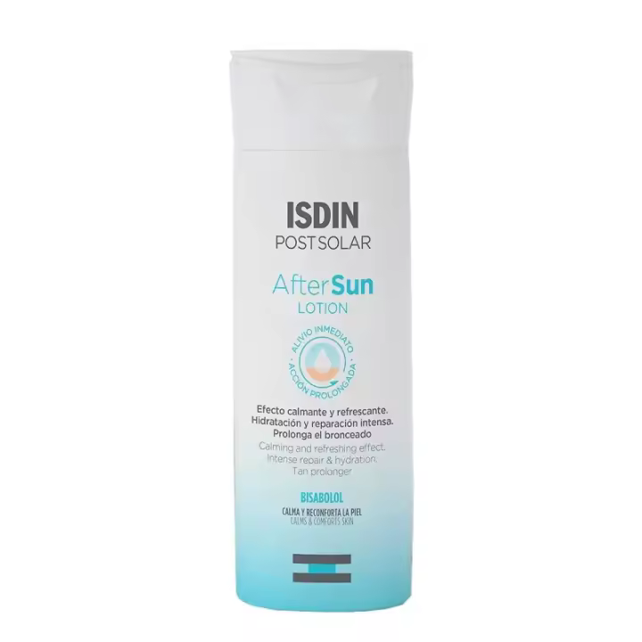 Isdin Loción After Sun 200 Ml - Alivia el Ardor - Suaviza la Piel - Todo Tipo de Pieles - 1
