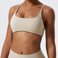 Sudadera Deportiva Para Mujer De Terciopelo Suave Alta Elasticidad Y Secado Rápido Cross Back Yoga Running Fitness Workout - details 9