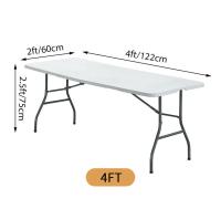 Mantel De Spandex 1pc Adecuado Para Fiestas Banquetes Bodas Y Eventos Muebles De Patio Al Aire Libre Tamaños 4ft/6ft/8ft - details 1
