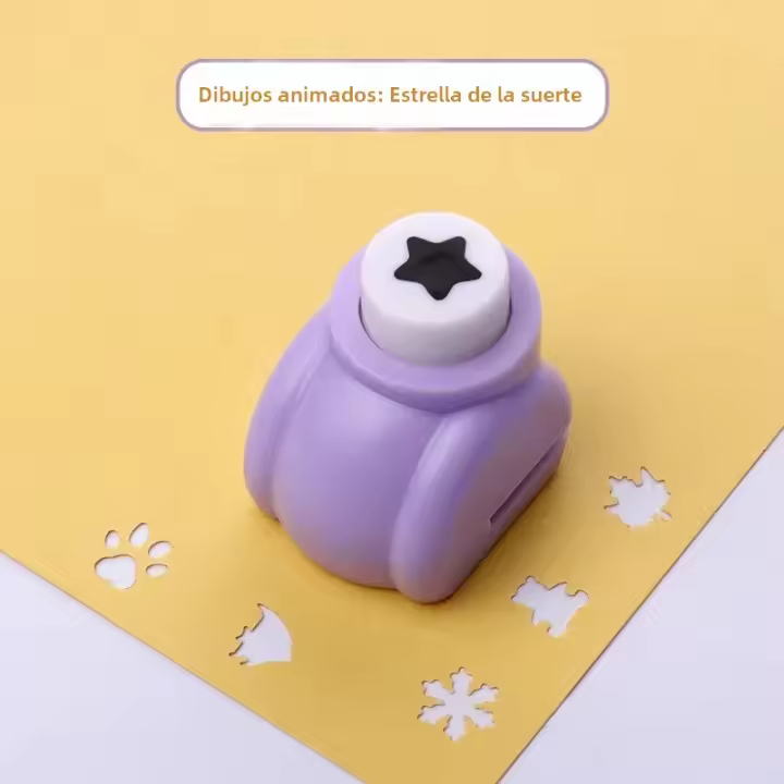 Pulverizador De Agujeros Redondos DIY Para Manualidades Y Scrapbooking Máquina De Enrasecimiento Y Corte De Papel Con Forma De Flor Mini Cortador Redondo - 1