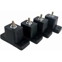 Almohadilla de choque de aire acondicionado, soporte antideslizante de Goma del aire acondicionado, soporte antivibración, pie a prueba de Golpes para aire acondicionado al Aire Libre Negro 4 piezas - details 1