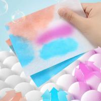 50/100pcs Película Absorbente De Colores Para Lavadora Anti-Mancha Y Mezcla De Detergente De Limpieza Para Ropa - details 0
