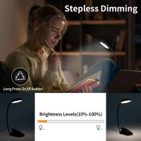 Lámpara De Pared Recargable 5 Velocidades Ajustables Con Control Remoto Rotación De 360 Grados Tiempo De Uso Completo 4-6H Luz De Libro LIQI - details 4