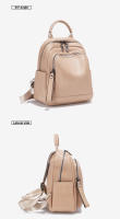 Mochila De Cuero Genuino 100% Zency Para Mujer Gran Capacidad Estilo De Viaje Nueva Mochila Para Damas Escuela Bolsa De Mano - details 8