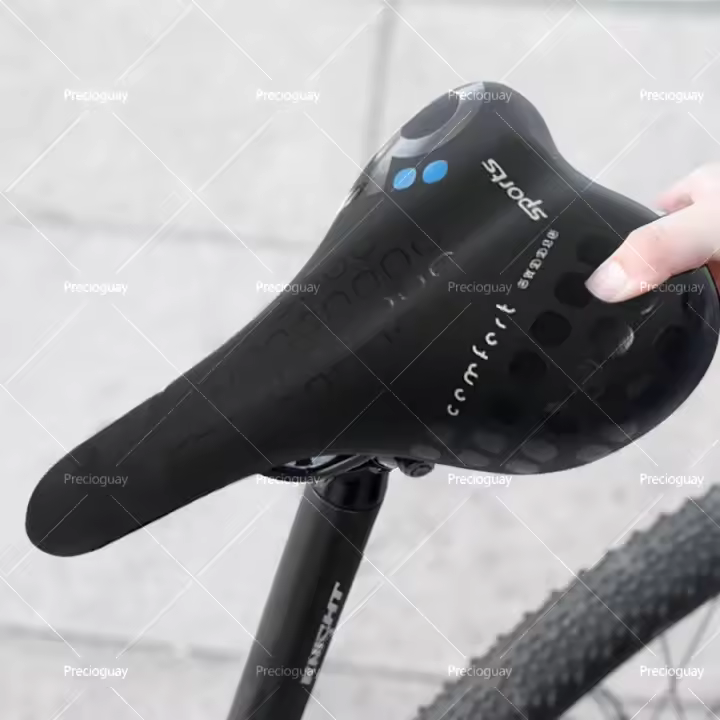 Sillín de bicicleta cómodo e impermeable, sillín de gel, sillín profesional para bicicleta de montaña o carretera, sillín ergonómico unisex. - 1