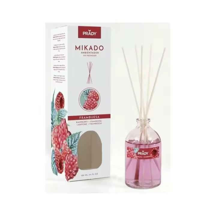 Mikado Ambientador Prady 100ml – FRAMBUESA | Aroma Duradero para el Hogar - 1