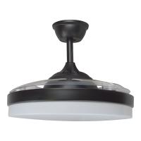 Ventilador de Techo CONALUX - Aspa Retráctil - 6 Velocidades - Plafón LED - Luz 3600 lm. - Potencia 72W - Blanco, Negro o Níquel - details 5